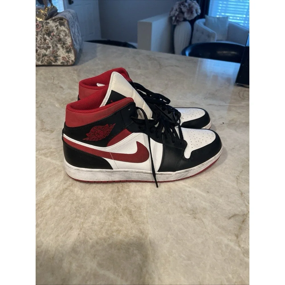 Nike Jordan 1 High OG Black White Toe 2021 Size 14‎ 554724-122
